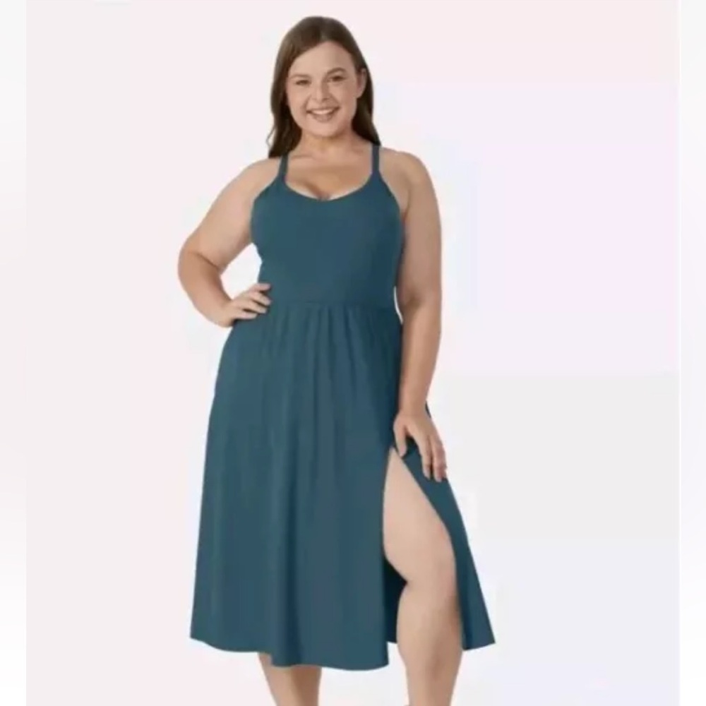 NEW Halara Everyday Midi Chill Dress La Land 1X